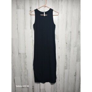 The Group Babaton Dress Size XS Aritzia Black Sleeveless Long Maxi Evelina